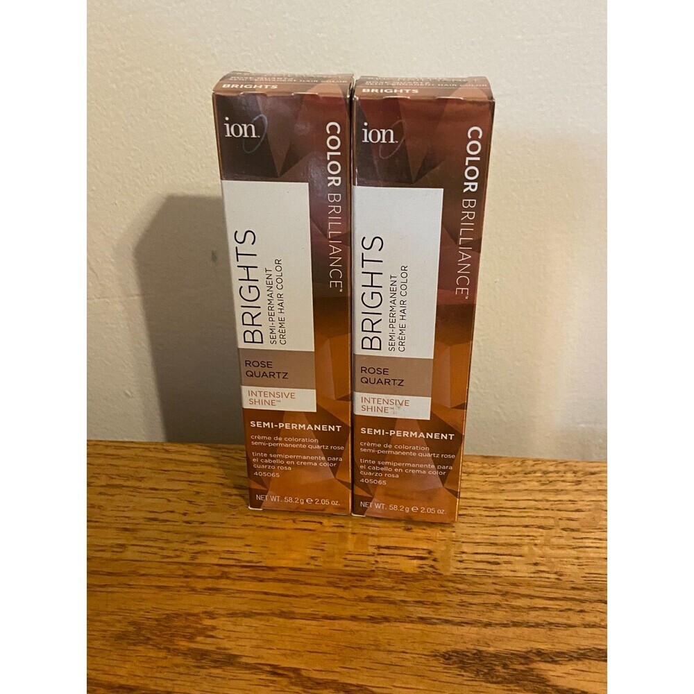 (2) SET Ion Color Brilliance Brights Semi Permanent Rose Quartz Creme Hair Color